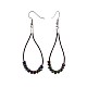 Cowhide Leather Dangle Earrings EJEW-JE02988-04-2