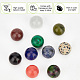 Cuentas redondas de piedras preciosas naturales y sintéticas G-NB0003-86C-6
