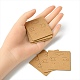 Tarjetas de exhibición de aretes de papel kraft con orificio para colgar EDIS-YW0001-04-4