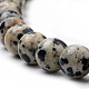 Chapelets de perles en jaspe dalmatien naturelle G-S259-24-10mm-3