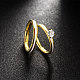 Trendy 316L Titanium Steel Cubic Zirconia Couple Rings for Women RJEW-BB06978-6A-3
