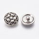 Смешанные плоские кнопки пружинные эмали ювелирных изделий круглые из цинкового сплава SNAP-N010-05-NR-2