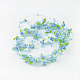 Hilo de guirnalda de cuentas de perlas de imitación de plástico abs OCOR-WH0030-75A-2