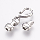 304 Stainless Steel Hook and S-Hook Clasps STAS-E144-146P-2