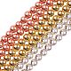 3 brins 3 couleurs galvanisent les brins de perles d'hématite synthétique non magnétiques G-SZ0001-23-1