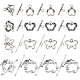 SUNNYCLUE 1 Box 32Sets 4 Style Silver Toggle Clasps Bulk Tibetan Style Alloy Toggle Clasps Butterfly Flower Heart for Jewellery Making Bracelet Necklace Earring Pendants Craft Supplies DIY Accessories FIND-SC0002-72-1