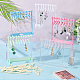 PH PandaHall 6 Sets Earring Holder Stand 192 Holes Cloth-Horse Shape Jewelry Display 6 Colors Dangle Earring Hanging Organizer Acrylic Ear Studs Display Rack for Retail Show Personal Exhibition EDIS-PH0001-71-5