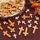 SUNNYCLUE 100Pcs 2 Styles Easter Wooden Crosses Bulk Wood Cross Charm Natural Wood Crosses Beads Cross Charms for Crafts Party Men Women DIY Bracelet Necklace Earrings Jewelry Making Accessories WOOD-SC0001-43-4