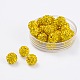 Polymer Clay Rhinestone Beads RB-H258-HD8mm-249-1