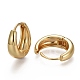 Brass Huggie Hoop Earrings EJEW-F260-02G-3