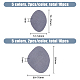 Superfindings 5 imposta 5 colori set di cuscinetti autoadesivi per tallone in pelle microfibra FIND-FH0006-35-2