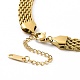 304 Stainless Steel Mesh Chain Necklace for Men Women NJEW-P271-02G-3