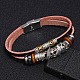 Leather Multi-strand Bracelets BJEW-F352-11M-4
