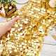 OLYCRAFT 11.8x108.3 Inch Golden Sequin Table Runners Party Table Runner Round Sequin Table Cover Rectangle Table Runner Metallic Mesh Gold Fabric for Wedding Table Decoration Party Supplies AJEW-WH0258-843A-3
