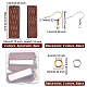 OLYCRAFT 108pcs Leather Wood Earring Pendants Rectangle Vintage Wood Earring Charms Cowhide Leather Wood Jewelry Findings Dangle Earring Making Kit for Jewelry Making - Saddle Brown/White/Black/Camel DIY-OC0009-48-2