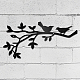 Birds on the Branch Pattern Iron Wall Signs AJEW-WH0286-036-7