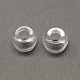 Transparent Acrylic European Beads X-MACR-Q156-02A-1