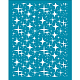 Olycraft 4x5 pollici argilla stencil modello di stella schermo di seta per argilla polimerica piccola stella schermo di seta stencil maglia di trasferimento stencil stella a tema maglia stencil per argilla polimerica creazione di gioielli DIY-WH0341-160-1