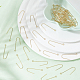 Dicosmetic 70 pz forma di u ganci per orecchini fili per le orecchie ami da pesca connettore in ottone placcato oro orecchino ciondola connettore del filo dell'orecchio forniture per gioielli fai da te orecchino che fa KK-DC0001-14-5
