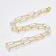 Fabricación de collar de cadena de clip de papel con textura de latón MAK-S072-02A-G-2