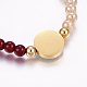 (Jewelry Parties Factory Sale)Glass Beads Stretch Bracelets BJEW-F339-02G-3