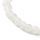 Ensemble de bracelet extensible de perles rondes en jade blanc naturel BJEW-JB07000-8