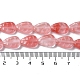 Chapelets de perles en verre de quartz de cerise G-M418-A04-01-5
