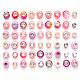 NBEADS 54Pcs Mixed Color Rhinestone European Beads FPDL-NB0001-02A-1