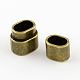 Rectangle Tibetan Style Alloy Magnetic Clasps for Jewelry Making PALLOY-S008-AB-3