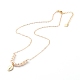 Ovale avec colliers pendentifs vierge marie et perles naturelles NJEW-JN03625-01-2