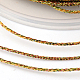 丸いメタリック糸  刺しゅう糸  9プライ  カラフル  0.8mm  約65.61ヤード（60m）/ロール MCOR-L001-0.8mm-24-2