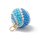 2 pièces 2 couleurs pendentifs de perles de rocaille japonaises miyuki faites à la main PALLOY-MZ00099-4