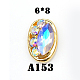 Cabochons Diamante de imitación de la aleación MRMJ-T006-003F-1