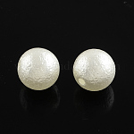 ABS Kunststoff Nachahmung Perlenperlen, weiß, 12x11 mm, Bohrung: 2.5 mm, ca. 550 Stk. / 500 g