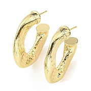 Круглые серьги-гвоздики из латуни с реечным покрытием KK-C026-21G