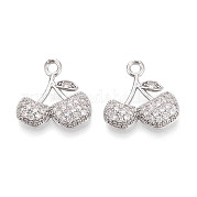 Латунные микро проложить кубического циркония подвески KK-T074-73P