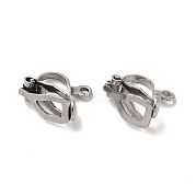 Фурнитура для сережек-клипс из нержавеющей стали марки 304 STAS-E192-05P