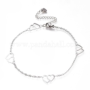 Ножные браслеты из нержавеющей стали 304 AJEW-M026-05P