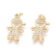 Латунные подвески ZIRC-L087-012G