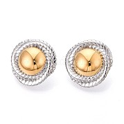 Серьги-гвоздики из нержавеющей стали 304 EJEW-N059-18GP