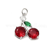 Латунные микро проложить кубического циркония подвески KK-L229-02P-02