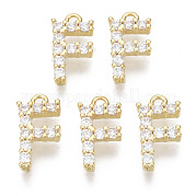 Латунные микро проложить кубического циркония подвески KK-T060-05-F-G-NF