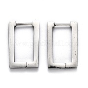 Серьги-кольца Huggie Hoop из нержавеющей стали 304 STAS-H156-10A-P