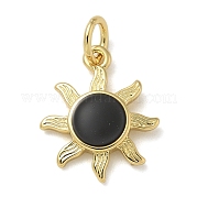 Подвески из латуни с покрытием из эмали KK-K392-50G-03