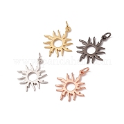 Подвески из латуни солнечное затмение KK-I668-08