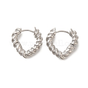 Серьги-кольца из латуни с покрытием стойки EJEW-I310-17P