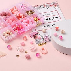 167шт цветок и геометрия акриловые и полимерные бусины&nbsp;DIY-YW0002-55