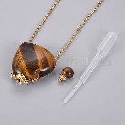 Collares pendientes de tigre natural botella de perfume que se puede abrir&nbsp;G-K295-A05-G
