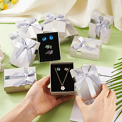 Прямоугольные бумажные подарочные коробки с бантом&nbsp;CON-TAC0010-89B