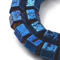 Гальванические бусины из натуральной лавы&nbsp;G-A251-A01-01J